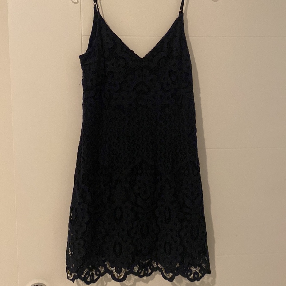Lace Dress (navy blue)